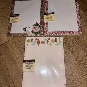 Recollections Holiday Stationery Set - Red and Cream